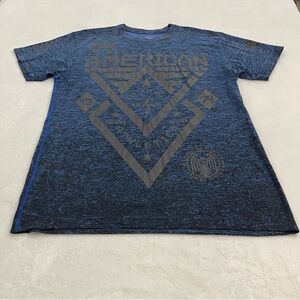 AMERICAN FIGHTER MENS T-SHIRT SIZE L, BLUE